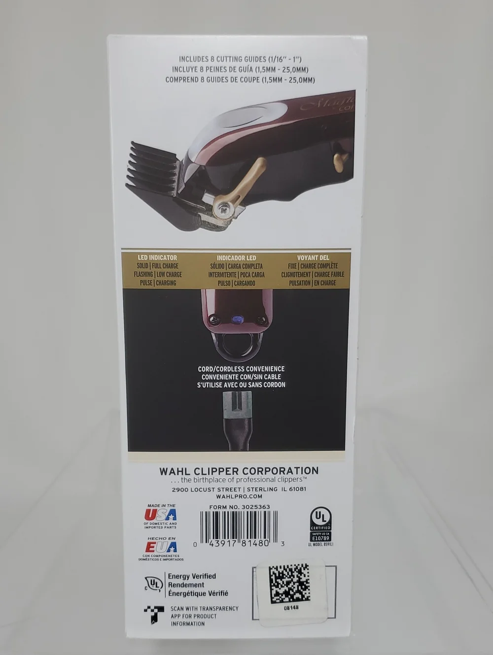Wahl Professional 5 Star Series Magic Clip Cordless Hair Clipper, Stagger-Tooth